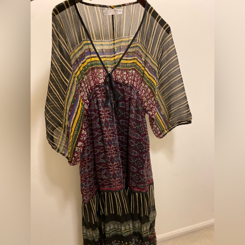 Colorful Patterned Maxi Dress - Picture 4 of 6
